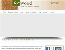 Tablet Screenshot of foxwoodcabinets.com